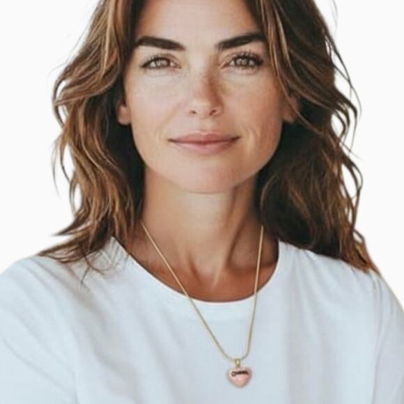 Upcycled Gemz Jewelry - Designer Pink Heart Zipper Pull on 18K GF 18" Petite Box Necklace Chain